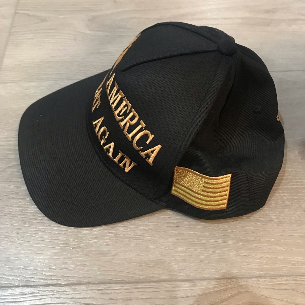 Trump Black Cap Gold Embroidery Golden Era MAGA Hat Make America Great Again - Picture 12 of 16